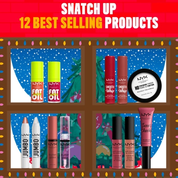 NEW✅NYX HOME ALONE PULL TO OPEN 12-PIECE SURPRISE MAKEUP BOX - Picture 2 of 3